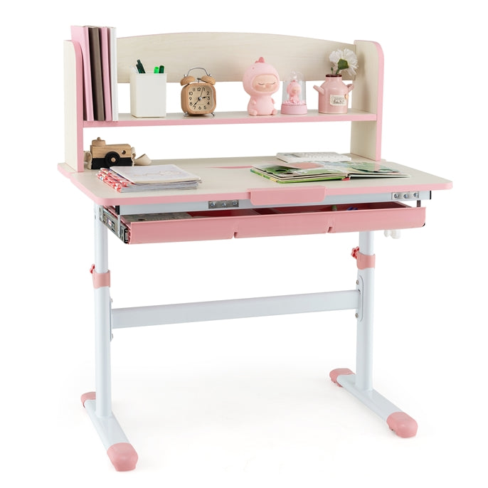 Height Adjustable Children School Study Desk