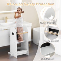 Toddler Tower, Multipurpose Wooden Kids Kitchen Tower