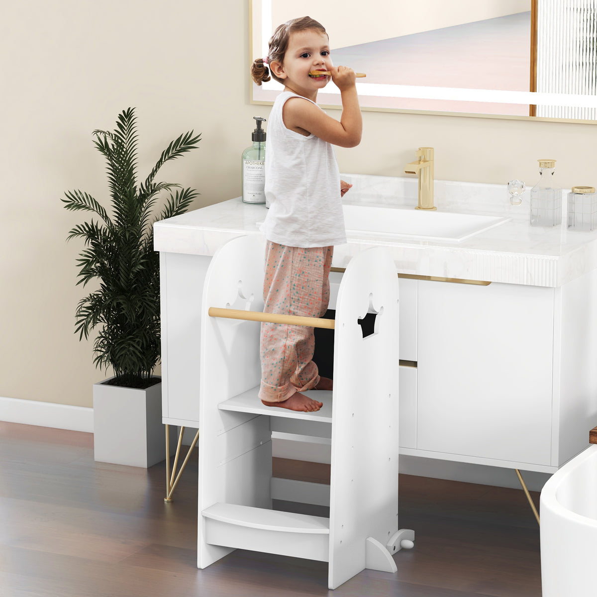 Toddler Tower, Multipurpose Wooden Kids Kitchen Tower