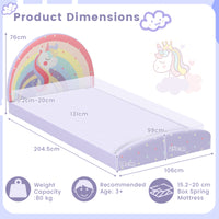 Single Floor Bed Frame, Upholstered Single Size Kids Floor Bed