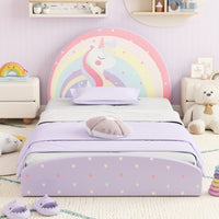 Single Floor Bed Frame, Upholstered Single Size Kids Floor Bed