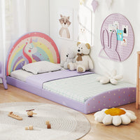 Single Floor Bed Frame, Upholstered Single Size Kids Floor Bed