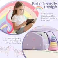 Single Floor Bed Frame, Upholstered Single Size Kids Floor Bed