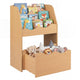Kids Bookshelf and Toy Storage Organizer, 3-Tier Wooden Kids Book Shelf