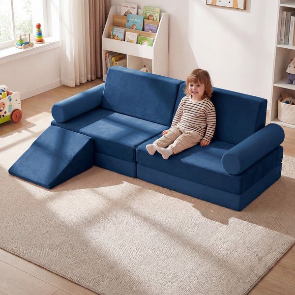 10-Piece Climb and Crawl Foam Playset Modular Kids Play Couch
