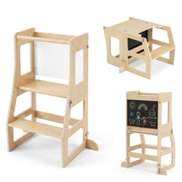 3-in-1 Foldable Kitchen Standing Tower for Toddlers
