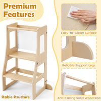 3-in-1 Foldable Kitchen Standing Tower for Toddlers
