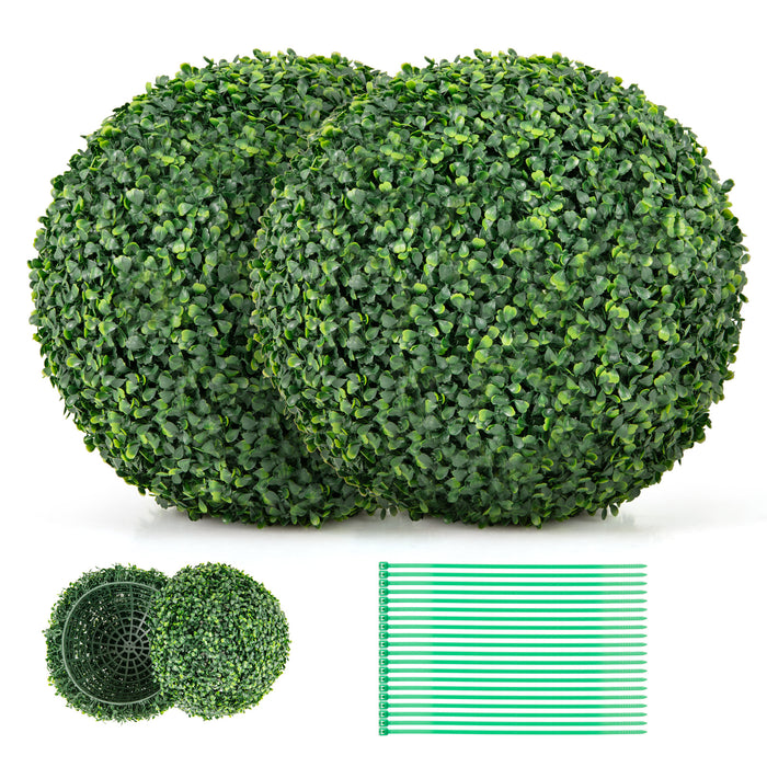 2 PCS Artificial Plant Milan Grass Ball Faux Plant Home Wedding Decoration