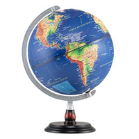 30 cm Illuminated World Globe Light up Globe Night Lamp with Wooden Stand