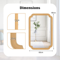 90 cm x 60 cm Farmhouse Rectangle Decorative Mirror