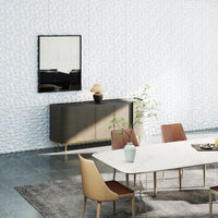 50/100-Pack 3D Wall Panels, Fire-Resistant PVC Interior Wall Decoration with Diamond Accent