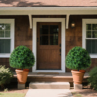 2 Pack Faux Bushes with Ground Spike