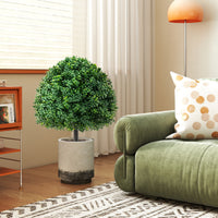 2 Pack Faux Bushes with Ground Spike