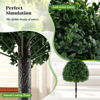 2 Pack Faux Bushes with Ground Spike