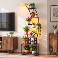 161 cm 9-Tier Plant Stand Indoor with Light for Outdoor Garden
