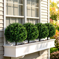 2 Pack Faux Bushes with Ground Spike