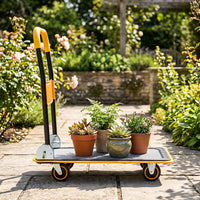 Heavy Duty Foldable Push Cart Dolly 255 kg Weight Capacity with Swivel Wheels
