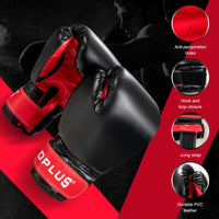 Heavy Hanging Punching Bag Set 26kg with 12oz Gloves and Hand Wraps
