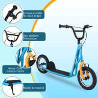 Height Adjustable Youth Scooter with 2 V-Type Handbrakes for Kids 8-12