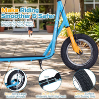 Height Adjustable Youth Scooter with 2 V-Type Handbrakes for Kids 8-12