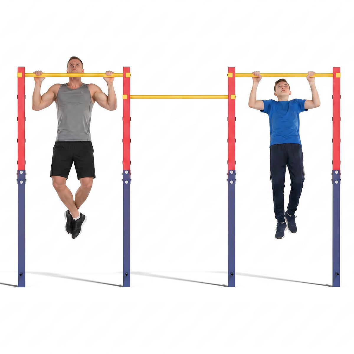 220/330 kg In-Ground Pull Up Bar with 5 Adjustable Heights and Anchors
