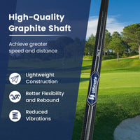 10.5°/12° Individual Golf Driver with Graphite Shaft and Headcover for Men 460CC