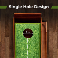 Indoor Outdoor Golf Putting Mat with Auto Ball Return and 3 Balls