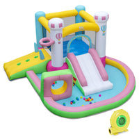 Inflatable Bounce House, Kids Jumping Castle w/Slide