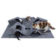 Interactive Foldable Cat Tunnel with 8 Funny Cat Holes for Indoor Cats