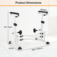 Toilet Safety Rails, Height & Width Adjustable Toilet Safety Frame w/Handrails