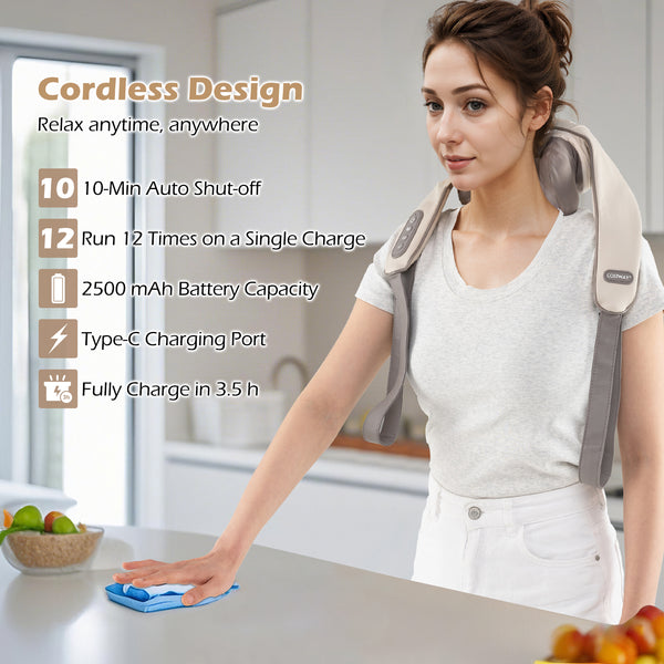4D Deep Tissue Kneading Shiatsu Massage Machine