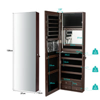 LED Full-length Mirror Jewelry Cabinet, Multipurpose Storage Cabinet