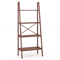 Giantex Ladder Bookshelf, 4-Tier Freestanding Bookcase