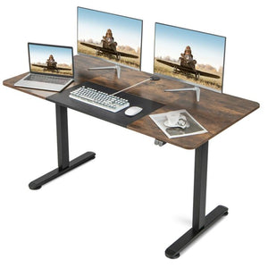 Giantex 140 x 70cm Large Electric Standing Desk, Height Adjustable Sit to Stand Desk