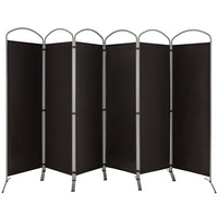 Giantex 6-Panel Folding Room Divider, Privacy Screen, Portable Polyester Fabric Wall Divider and Separator