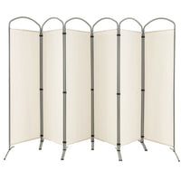 Giantex 6-Panel Folding Room Divider, Privacy Screen, Portable Polyester Fabric Wall Divider and Separator