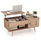 Lift up Coffee Table w/ Storage Flip Top Coffee Table Hidden Compartment Cabinet