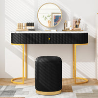 Giantex Velvet Storage Ottoman Set of 2, Modern Round Ottoman with Storage