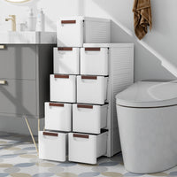Giantex Narrow Storage Cabinet with 4-Drawer Rolling Organiser
