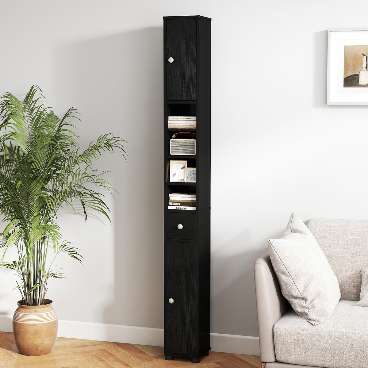Giantex Slim Bathroom Tall Cabinet