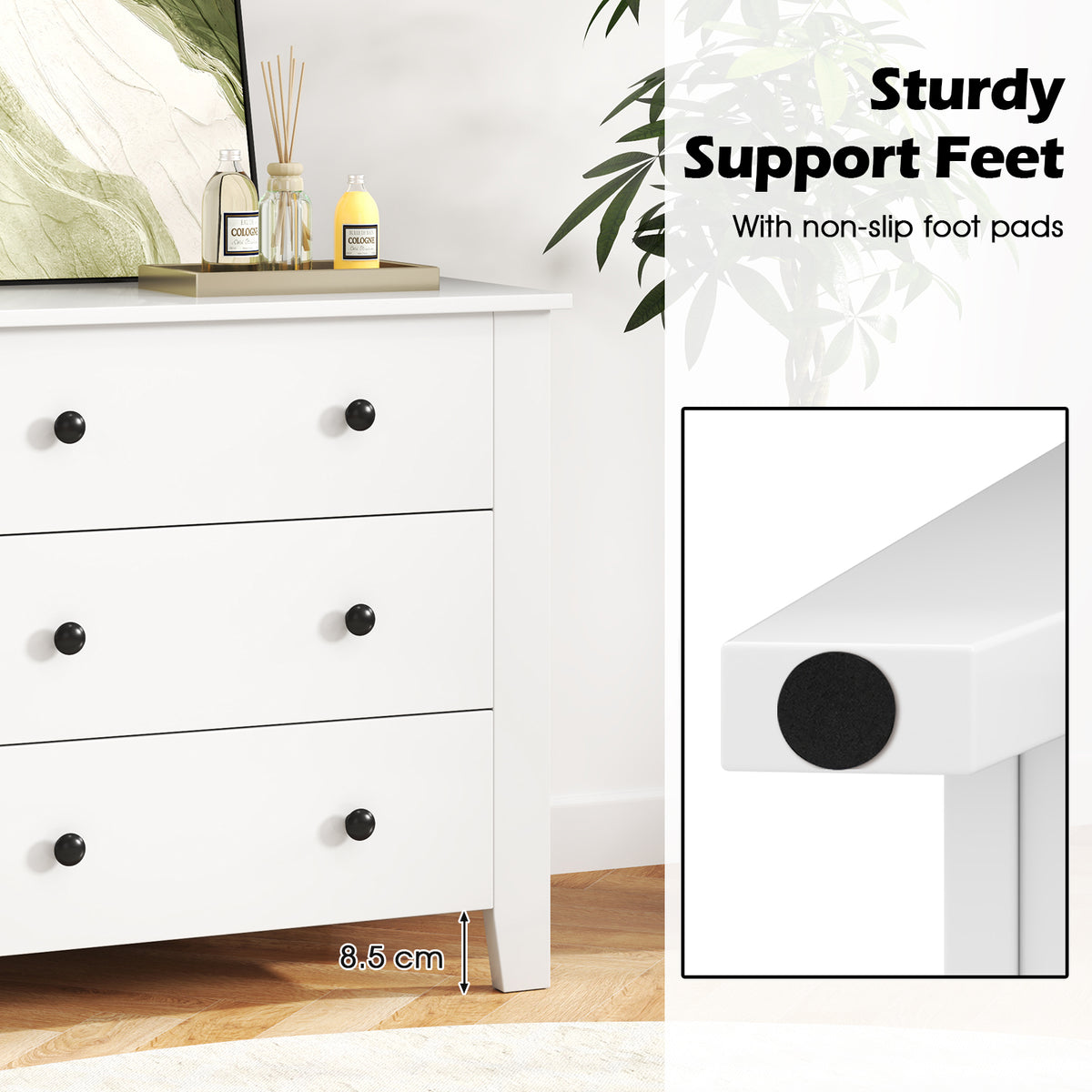 Giantex Drawer Chest with 3 Drawers
