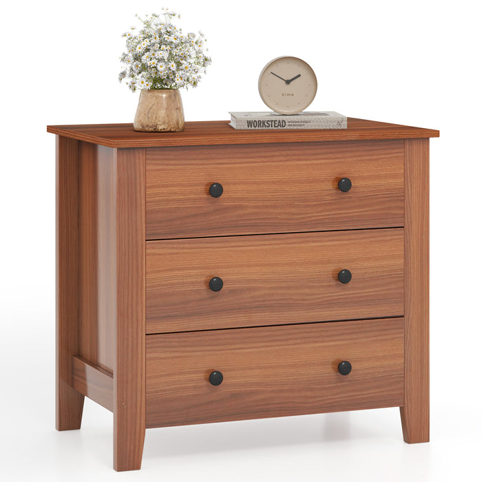 3-Drawer Dresser, Wide Chest of Drawers