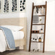 5-Tier Blanket Ladder, 148cm Bamboo Decorative Ladder Shelf