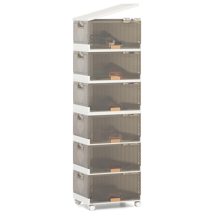 6-Tier Foldable Shoe Rack Organizer