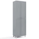 187 CM Double Door Tall Storage Cabinet Modern Utility Pantry Organizer White