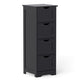 Giantex Bathroom Floor Cabinet, Freestanding Side Storage Cabinet W/ 4 Drawers & Anti-Toppling Device