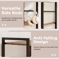 Giantex 5-Tier Bookshelf, Industrial Style Bookcase with Metal Frame, Free Standing Storage Display Shelves