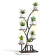 Indoor Plant Stand with Grow Lights, 156CM Tall 8-Tier Corner Metal Plant Shelf