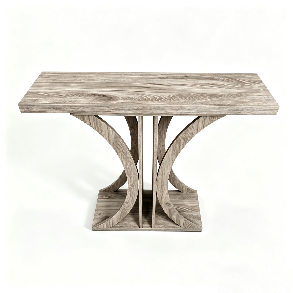 Console Table Rectangular Entryway Table with Geometric Frame