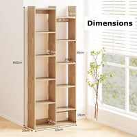 Bookshelf 2-Tier Bookcase w/ Anti-Tipping Kits